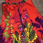 Nanette Lepore size 2 red floral silk blend dress Photo 5