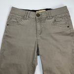 Democracy "Ab"solution Tummy Control Khaki Tan Mid Rise Skinny Jeans Size 6 Photo 1