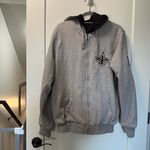 NFL  Saints Reversible Sweatshirt Windbreaker Full Zip Jacket Hooded Men S Wmns L Photo 2