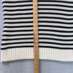 Talbots  Women's Striped Cotton Sweater Large Large Navy Blue White Long‎ Sleeve Photo 6