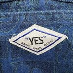 Vtg YES Size 9 25” Mom Jeans Blue Denim High Rise Tapered Leg Tribal Pattern USA Photo 3