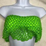 Beach Riot  Bandeau Bikini Top Crochet Green‎ Photo 5