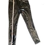 Bagatelle NWT NY High Waist Black Vegan Patent Leather Zipper Skinny Ank… Photo 9