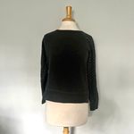 Gap Dark Gray Gold Polka Dot Crewneck Sweatshirt Photo 2