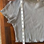 Women's Gray Waffle Knit Two Photo 5