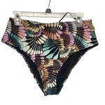 Billabong  Womens Multi Color Floral Fan Swim Bottom Separates XL Photo 2