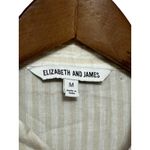 Elizabeth and James  Cream‎ Striped Long Sleeve Button Down Shirt - Size M Photo 3