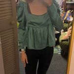 Vestique Long Sleeve Green Top Photo 4