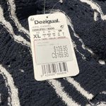 Desigual NWT  Nautical Stripped Open Front Wool Blend Cardigan Large Photo 7