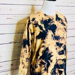 Black Bleach Fire & Smoke Tie Dye Long Sleeve Tee Photo 4