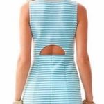 Lilly Pulitzer  Shorely Blue Ottoman Stripe Whiting Cut Out Dress Photo 1