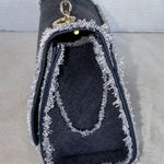 New ZAC Zac Posen Eartha Iconic Mini Crossbody Denim Bag With Chain Strap Blue Photo 4