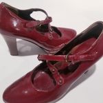 Aquatalia Red Patent Leather Pumps Heels Shoes Photo 10