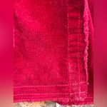 Johnny Was  Red Corduroy Floral Embroidered Jacket Boho Bohemian Size Small Photo 15