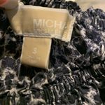 Michael Kors  Blue Animal Print Silk Dress size small Photo 5