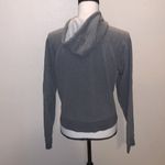 Reebok  grey sleeve logo hoodie full zip up athletic sweatshirt Photo 6