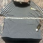 Kerisma NWT Black and White Monochrome Striped Knit Long Sleeve Top Medium Large Photo 6