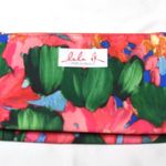LuLu DK Clinique Cosmetic/Misc. Zip Pink/Green Floral Bag Pink Photo 0