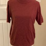 Requirements  Lightweight Short Dusty Rose Sleeved Knit Top Photo 1