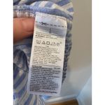 Gap Boyfriend Fit Striped Button Down Shirt Linen Cotton Blend Womens L Photo 2