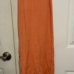 Orange & Pink Midi Cut Out Bodycon Midi Dress Size XS Photo 3