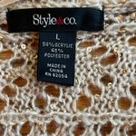 Style & Co . Women's Large Sequined Sweater Holiday Christmas Party New‎ Year Photo 5