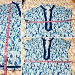 CABANA LIFE Upf 50 Nautical Sailboat Twill Tape Mini Dress Caftan Blue L NWT Size L Photo 9