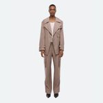 Helmut Lang  Taupe Rider Trench Coat in Driftwood Size XS Photo 6