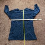 Calvin Klein Denim Dress Women’s Large Long Sleeve Button Up Vintage Retro Blue Photo 6