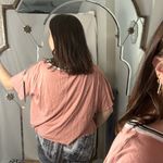 Free People  Forever Yours Cropped Short Sleeve Tee Pink Size XS Photo 3