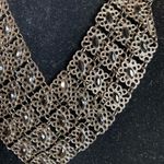 Neiman Marcus - #405 Pewter and Onyx Statement Necklace Photo 5