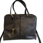 Fossil Lane Ladies Large Pebbled Leather Satchel Handbag Photo 6
