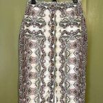 Anthropologie Maeve by Button-Front Skirt sz 8 Photo 0