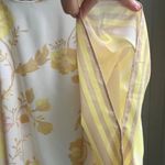 Jason Wu  Yellow Floral Tunic Top Kimono Chiffon Scarf Cami Cover Up, One Size Photo 3