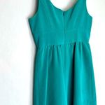 Shoshanna  Textured Emerald Green Taffeta A-Line Cocktail Party Dress Size 8 Photo 4