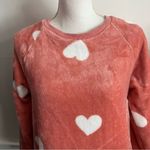 Loft  • Pink Plush Faux Fur Heart Sweatshirt Photo 3