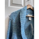 White Stag  New Blue Snap Closure Shawl Collar Waist Length Sweater Size Large Photo 2