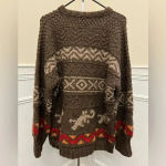 Vintage Country Knits Wool Sweater – Made in New Zealand (XL) Tan Photo 2