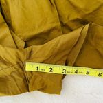 ZARA Basic Olive Green High Rise Belted Paperbag Fabric Shorts Photo 10