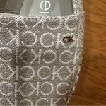 Calvin Klein Monogram Canvas Espadrille Flats – Beige Slip-On Women’s Shoes Photo 5