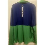 FIFA World Cup Soccer Qatar 2022 Cameroon Quarter Zip Up Jacket‎ Size XL NWT Blue Photo 1