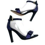 Ralph Lauren Collection Daylen Bow Satin Sandal purple sz Size 8 Photo 2