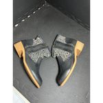 Musse & Cloud Anthropologie  Ainhoa Black Leather Lace Crochet Ankle Boots Size 9 Photo 2