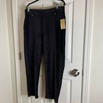 Michael Kors Black Straight Ankle Pull On High-Rise Size 1X Photo 1