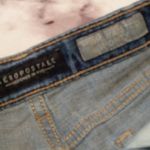 Aeropostale women's size 4 High Waisted Shorty Blue Denim Shorts Photo 4