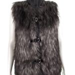Calvin Klein  Faux Fur Sweater Vest buckle closure size XL Photo 3