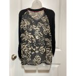 Charlie Hustle Charming Charlies Floral Sheer Button Up Long Sleeve Blouse Women's Size L Photo 6