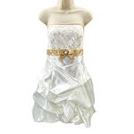 Jessica McClintock for Gunne Sax Princess Fairy Dress Womens‎ 11 White Gold Prom Size undefined Photo 1