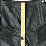 Free People Black Kaelin Vegan Leather Moto High Rise Skinny Ankle Leggings sz 8 Photo 4