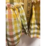 Aerie NEW  Spring Fling Gingham Dress Mini Ruffle Halter Open Back Cocktail LARGE Photo 4